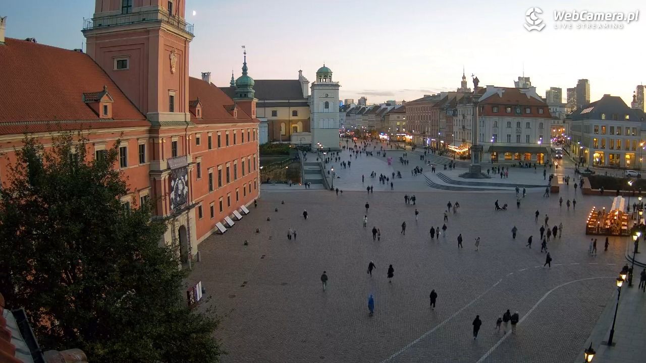 Warszawa - Plac Zamkowy 4K - 29 październik 2025, 16:29