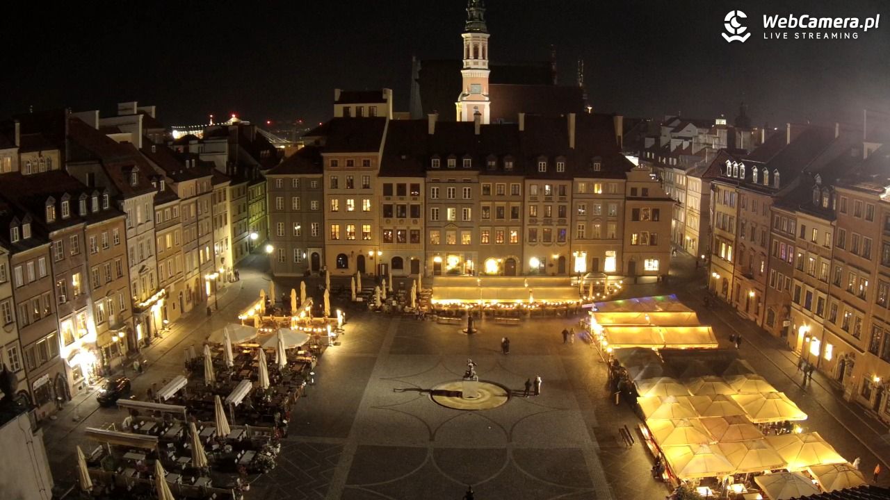 Warszawa - Rynek Starego Miasta - 21 lipiec 2026, 22:26