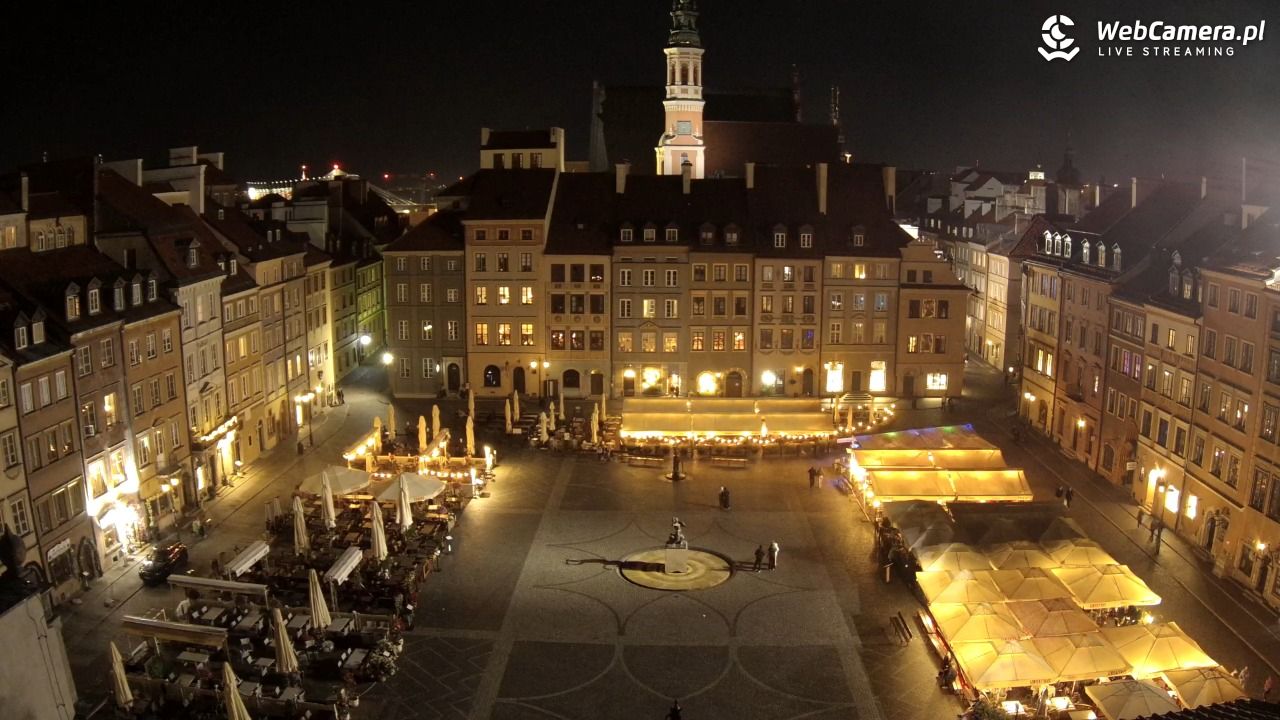Warszawa - Rynek Starego Miasta - 21 lipiec 2026, 22:26