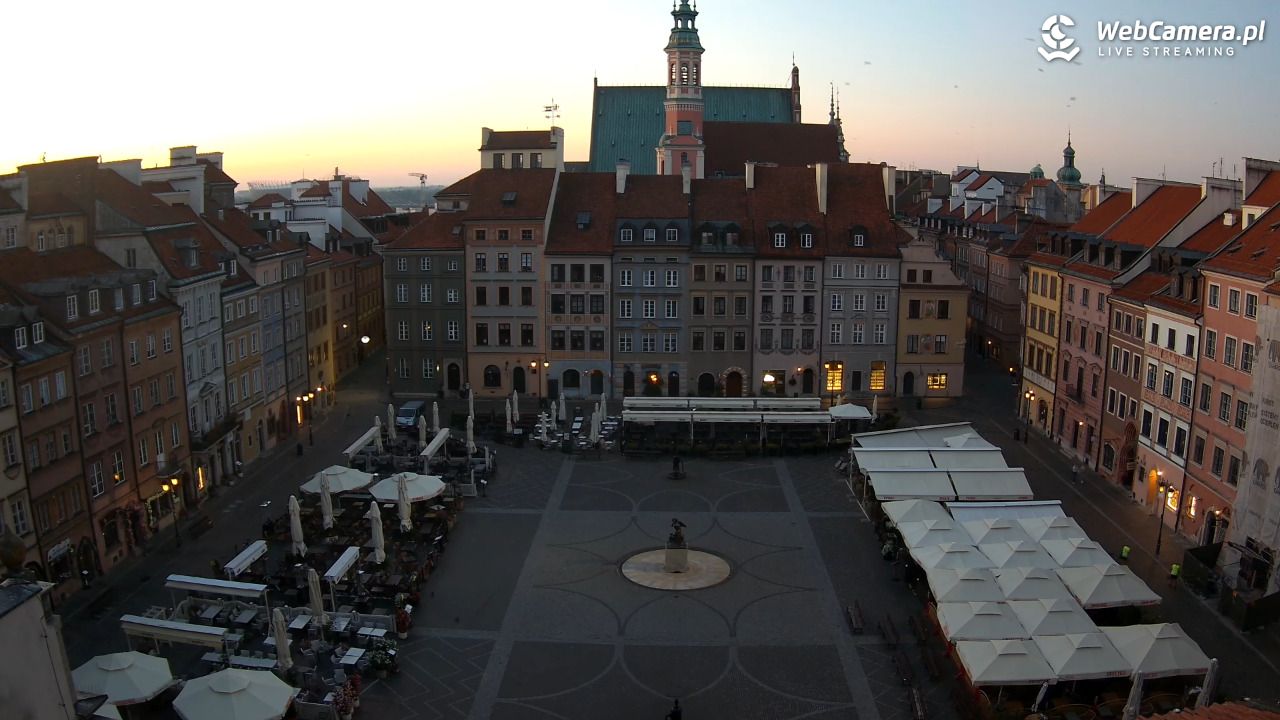 Warszawa - Rynek Starego Miasta - 09 wresień 2026, 05:43