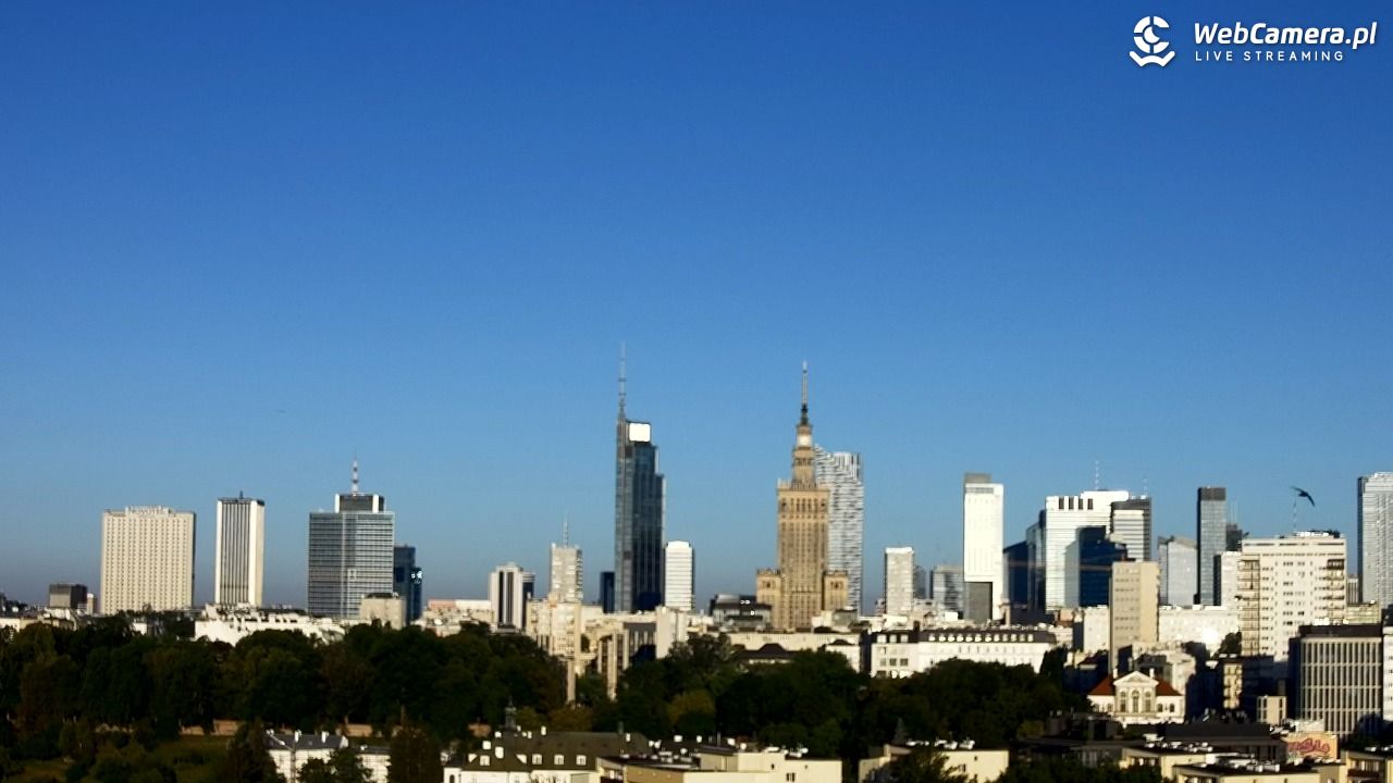 Warszawa - widok na centrum NOWOŚĆ - 23 czerwiec 2026, 05:23