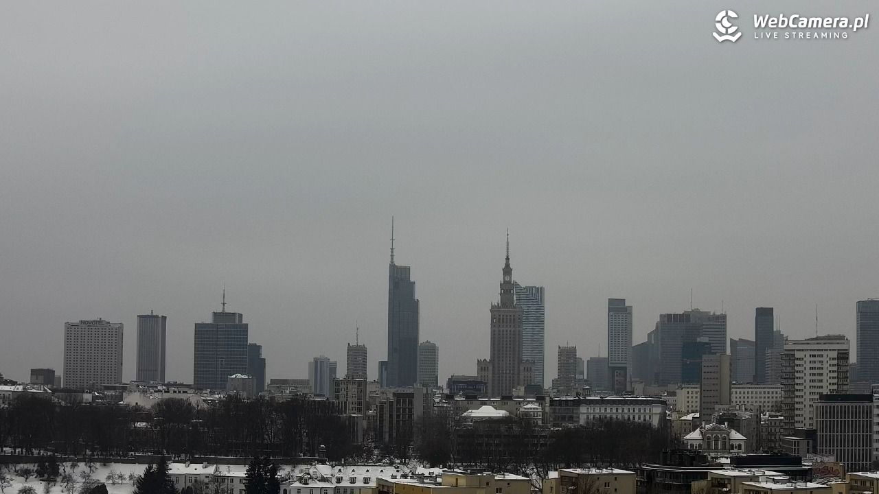 Warszawa - widok na centrum NOWOŚĆ - 24 styczeń 2026, 11:02