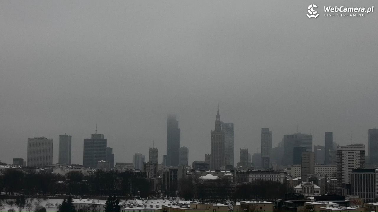 Warszawa - widok na centrum NOWOŚĆ - 25 styczeń 2026, 07:58