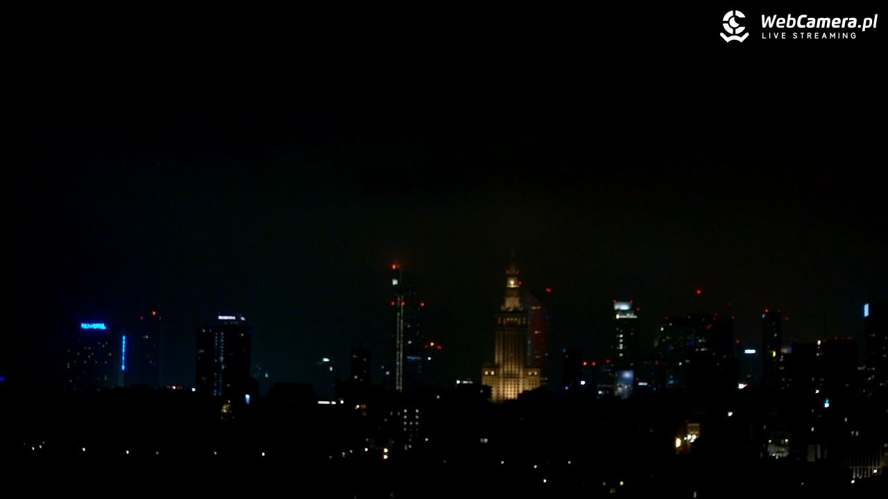 Warszawa - widok na centrum NOWOŚĆ - 15 marzec 2026, 22:48