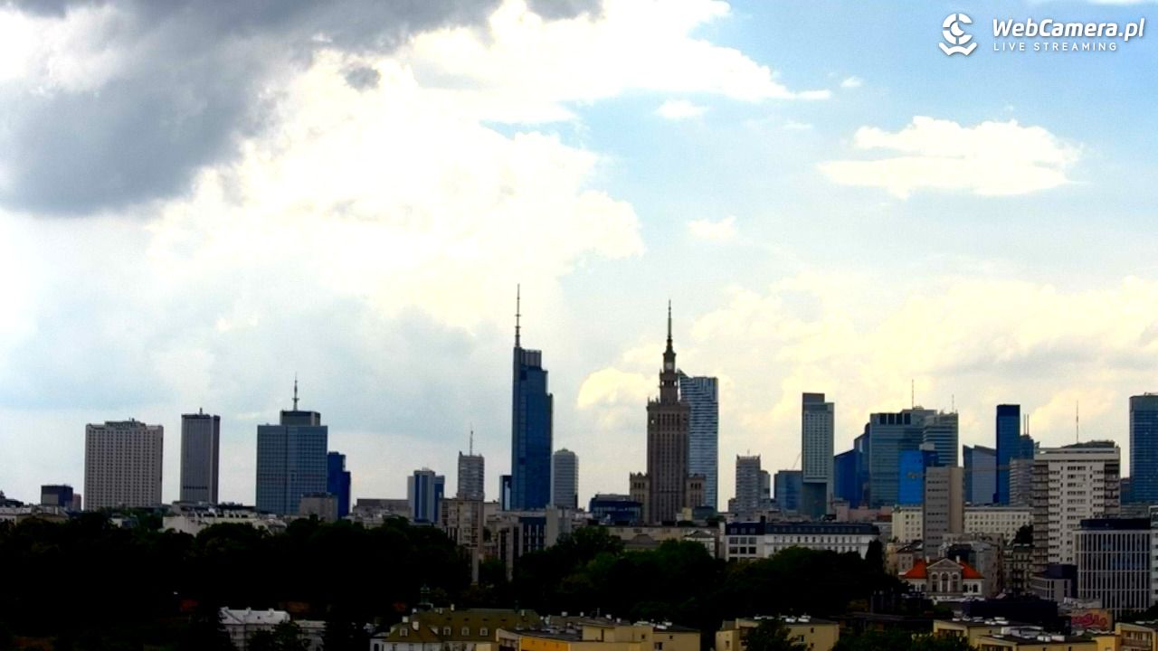 Warszawa - widok na centrum NOWOŚĆ - 21 czerwiec 2026, 12:38
