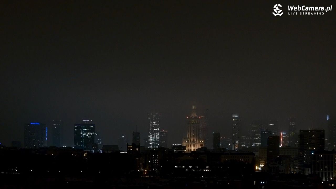 Warszawa - widok na centrum NOWOŚĆ - 22 styczeń 2026, 20:07