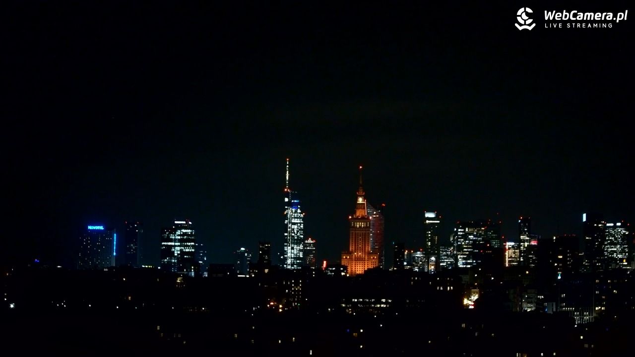 Warszawa - widok na centrum NOWOŚĆ - 10 grudzień 2025, 19:06