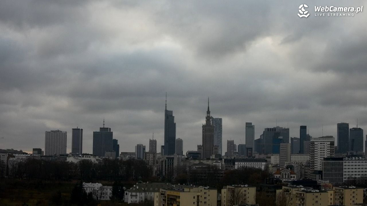 Warszawa - widok na centrum NOWOŚĆ - 13 grudzień 2025, 13:34