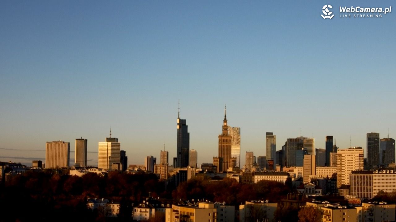 Warszawa - widok na centrum NOWOŚĆ - 25 październik 2025, 07:47