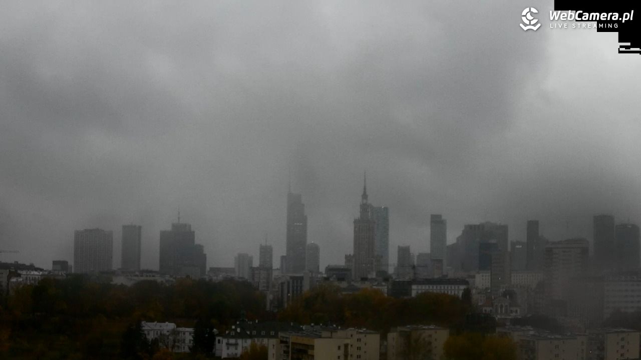 Warszawa - widok na centrum NOWOŚĆ - 24 październik 2025, 08:13