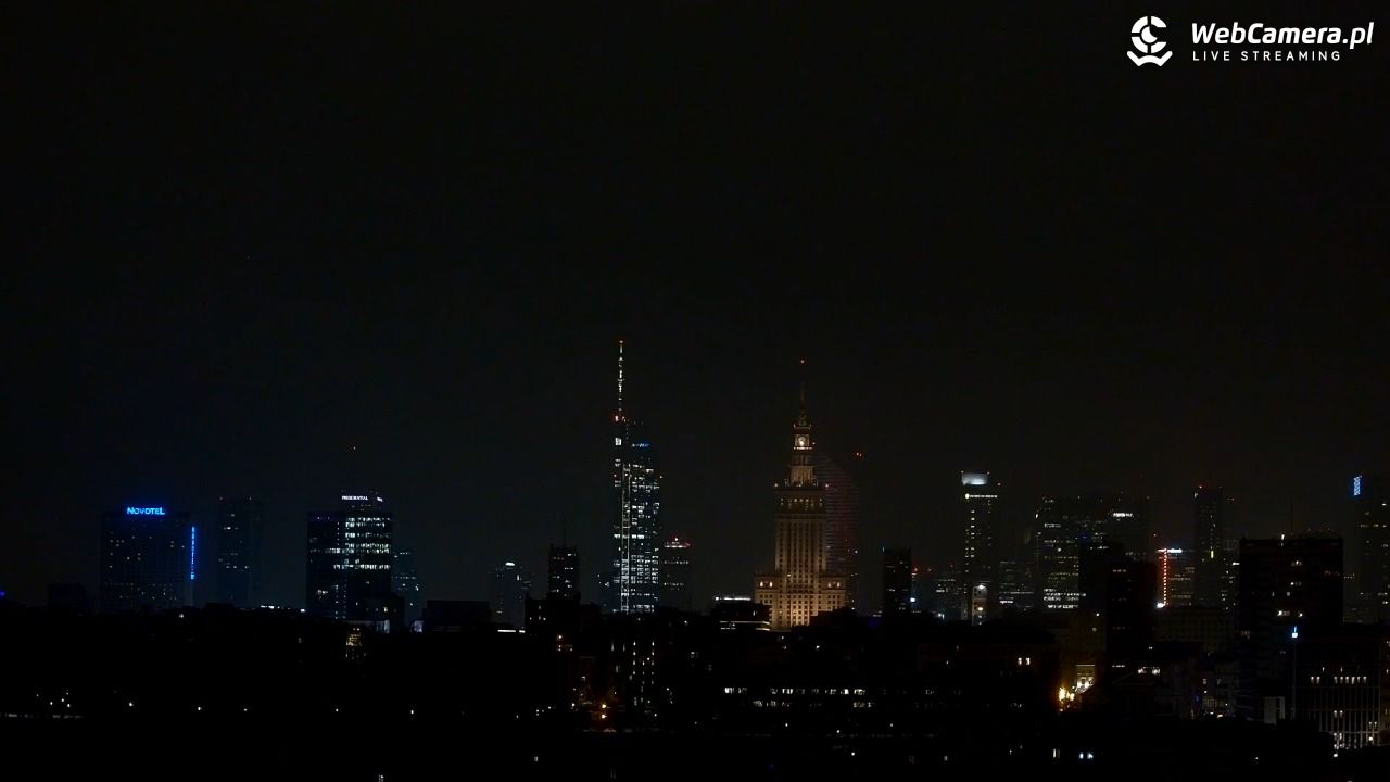 Warszawa - widok na centrum NOWOŚĆ - 27 styczeń 2026, 20:24