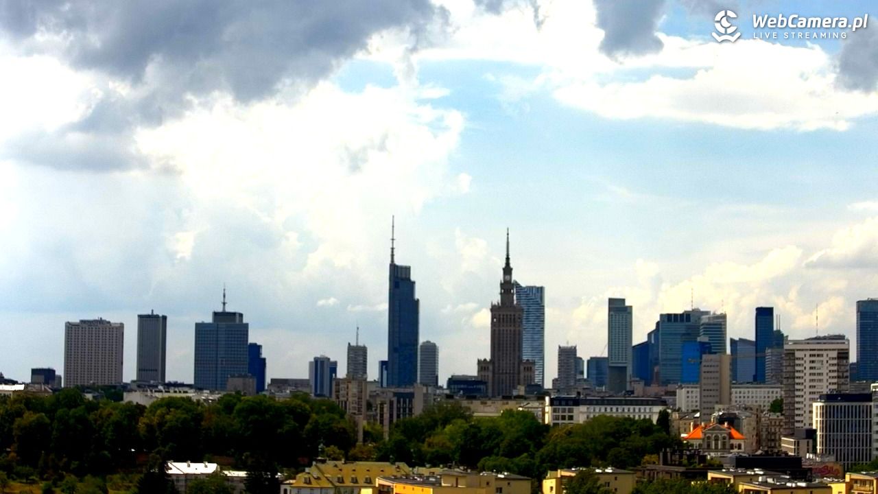 Warszawa - widok na centrum NOWOŚĆ - 21 czerwiec 2026, 12:34
