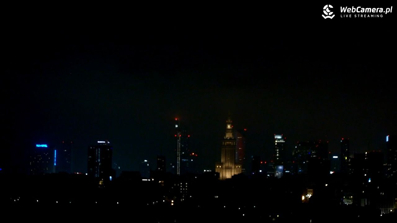 Warszawa - widok na centrum NOWOŚĆ - 15 marzec 2026, 22:48