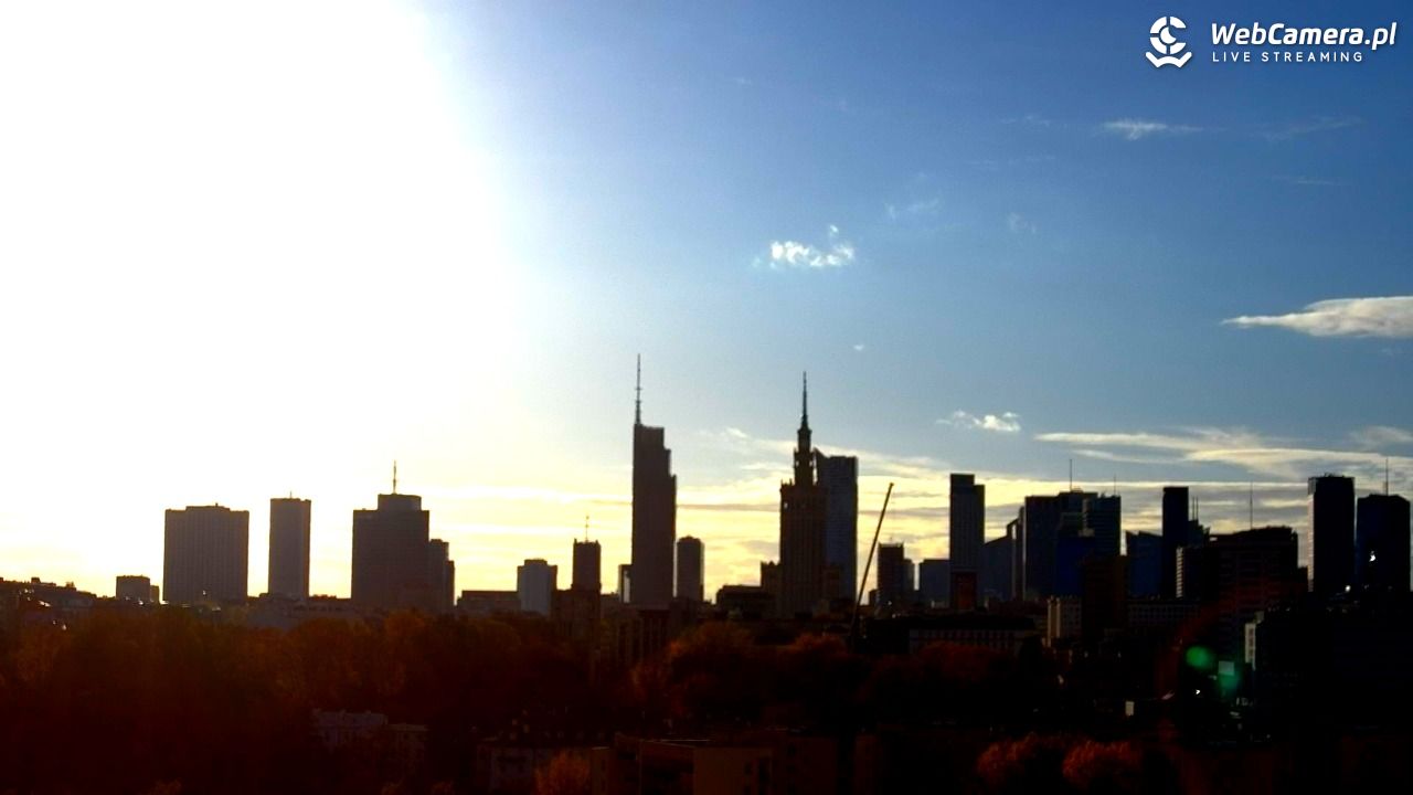 Warszawa - widok na centrum NOWOŚĆ - 25 październik 2025, 15:51