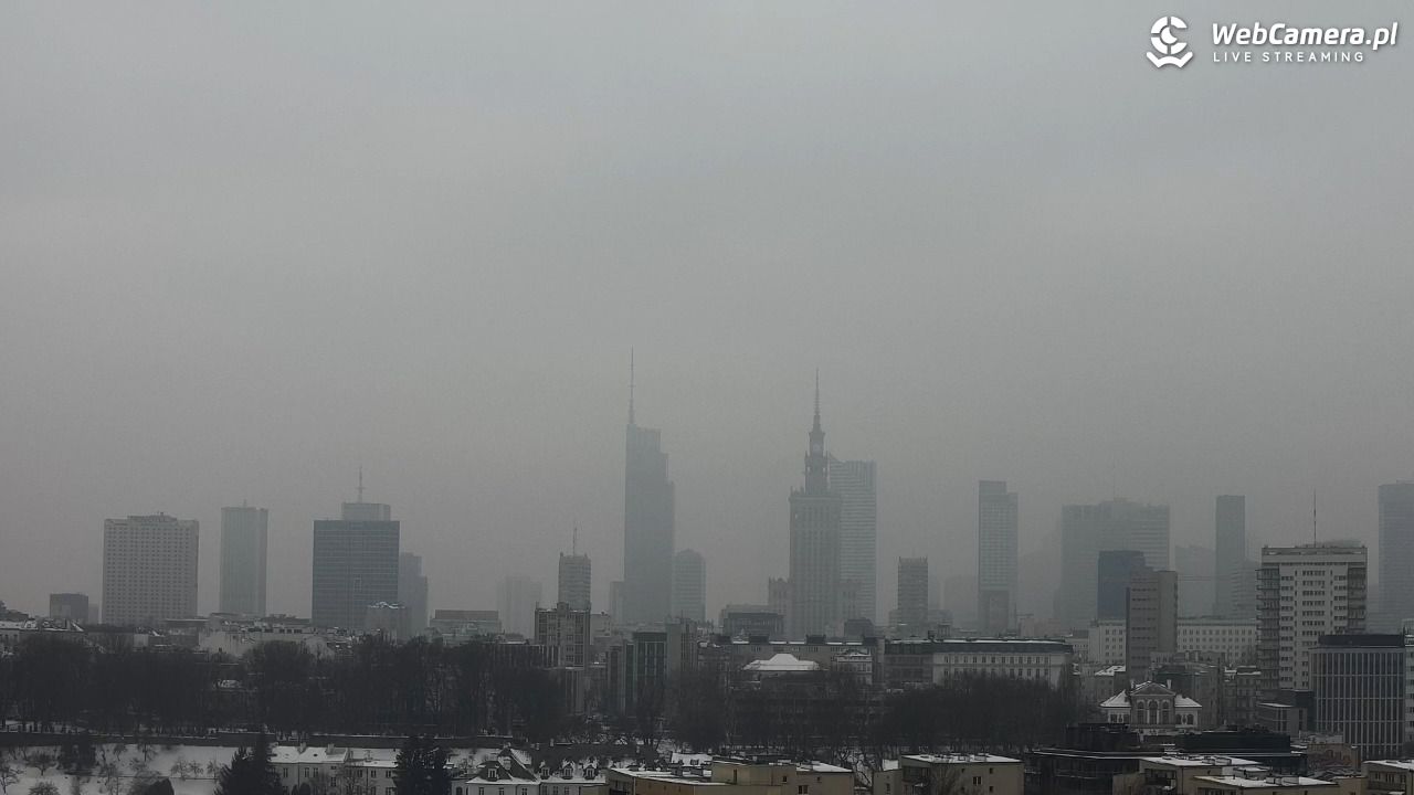 Warszawa - widok na centrum NOWOŚĆ - 27 styczeń 2026, 10:40
