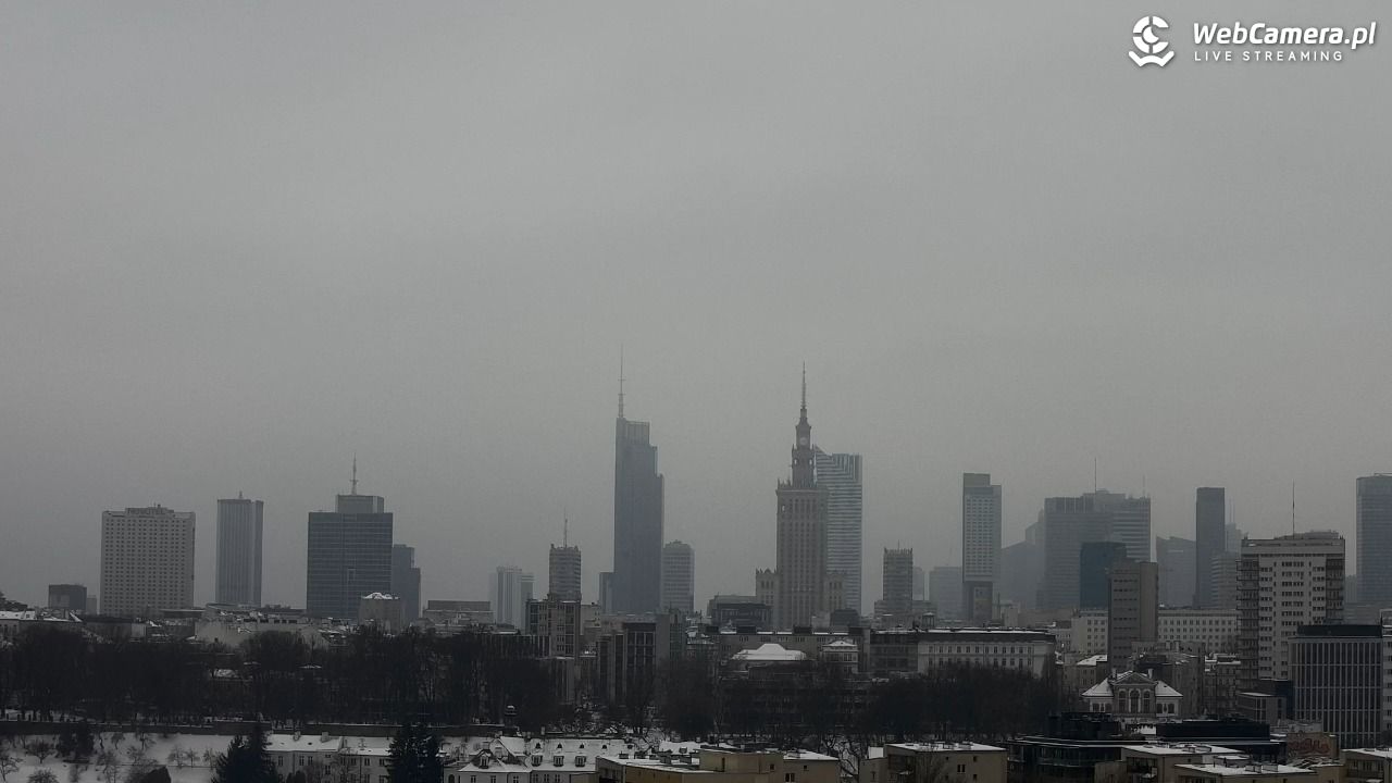Warszawa - widok na centrum NOWOŚĆ - 25 styczeń 2026, 14:23