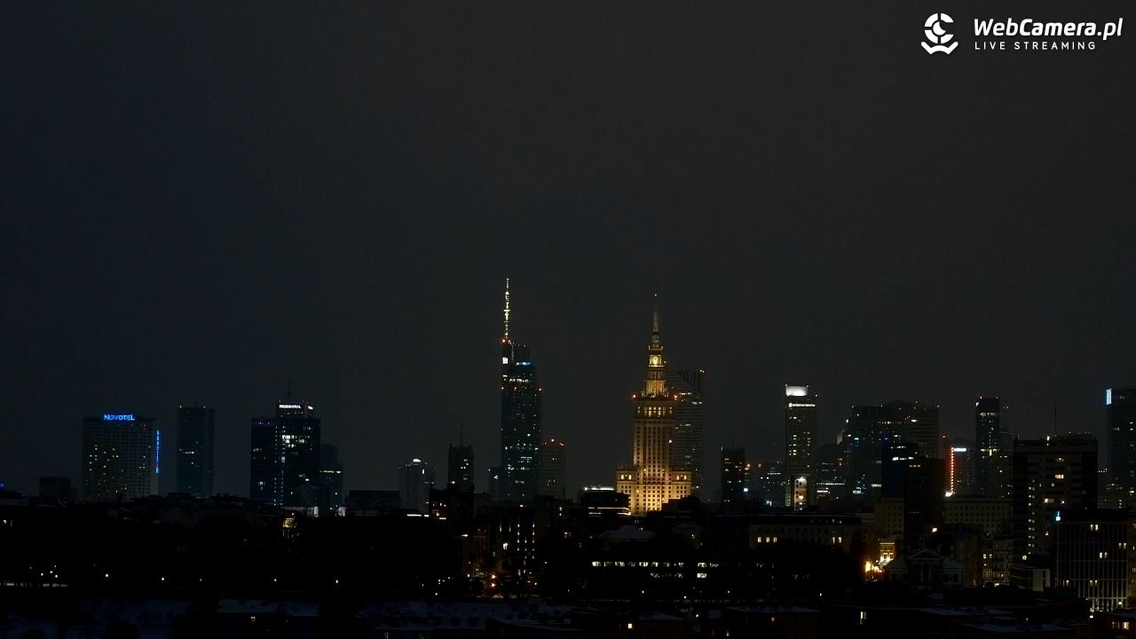 Warszawa - widok na centrum NOWOŚĆ - 24 styczeń 2026, 16:48