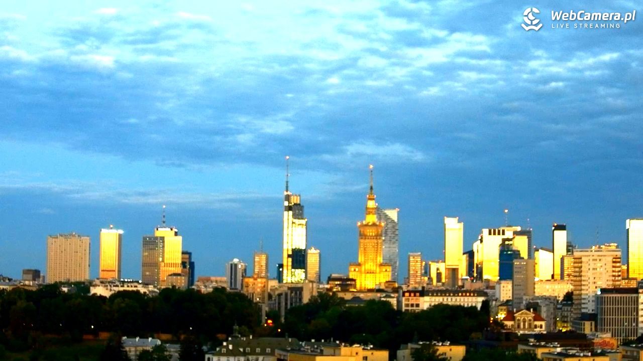 Warszawa - widok na centrum NOWOŚĆ - 20 czerwiec 2026, 03:46