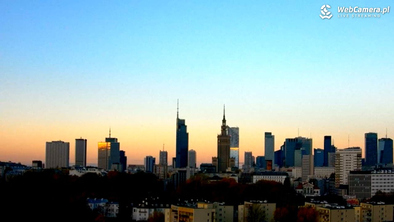Warszawa - widok na centrum NOWOŚĆ - 25 październik 2025, 07:31