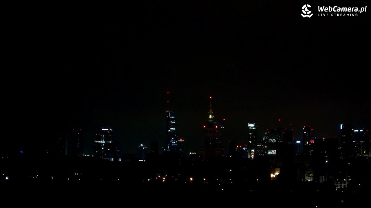 Warszawa - widok na centrum NOWOŚĆ - 13 grudzień 2025, 01:32