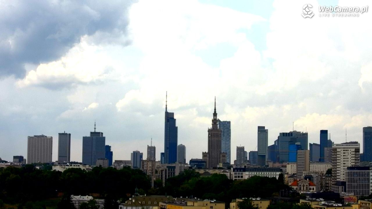Warszawa - widok na centrum NOWOŚĆ - 21 czerwiec 2026, 12:51