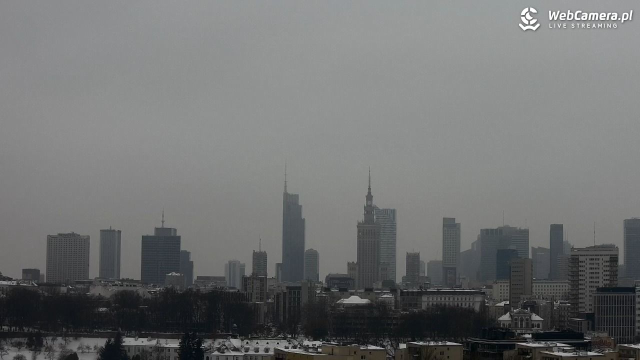 Warszawa - widok na centrum NOWOŚĆ - 25 styczeń 2026, 13:17