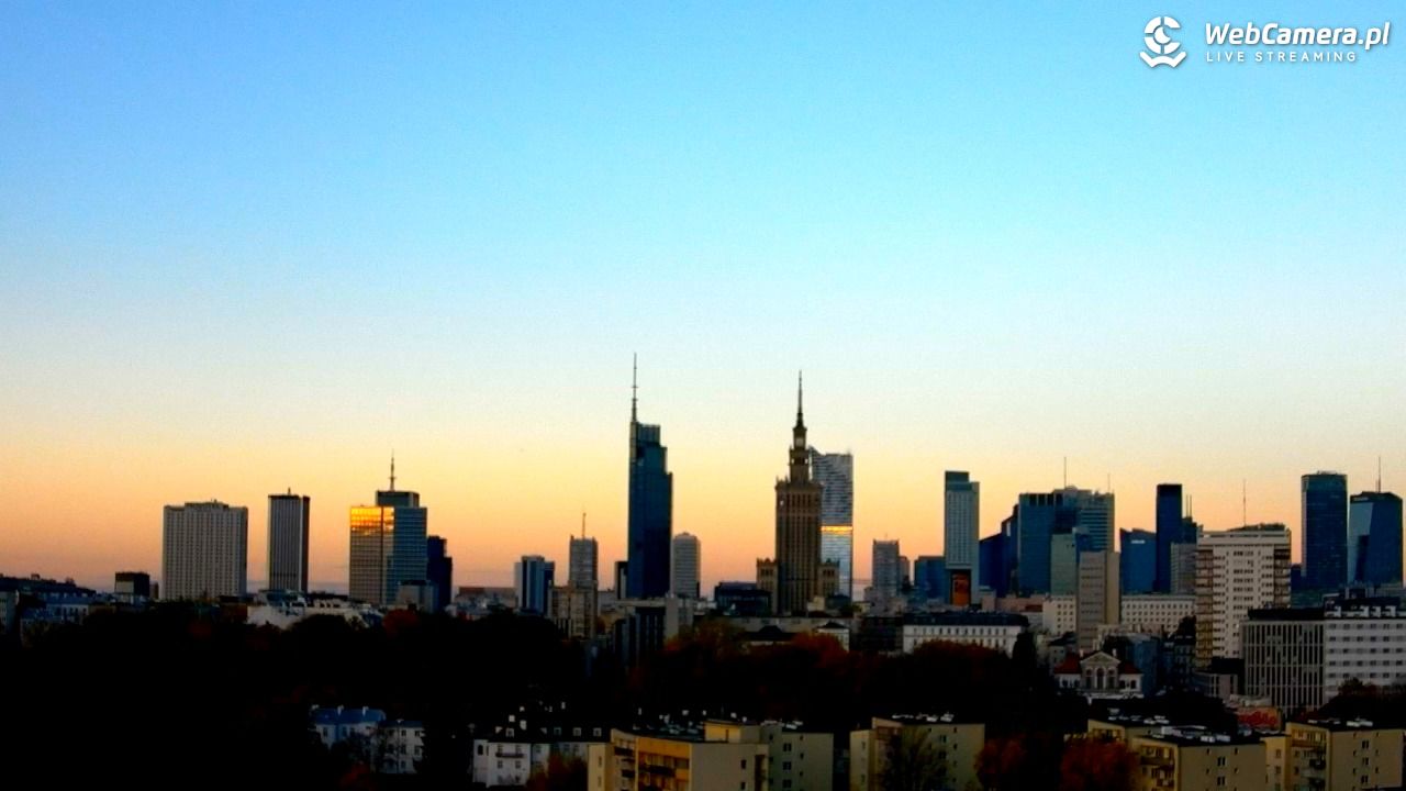 Warszawa - widok na centrum NOWOŚĆ - 25 październik 2025, 07:31