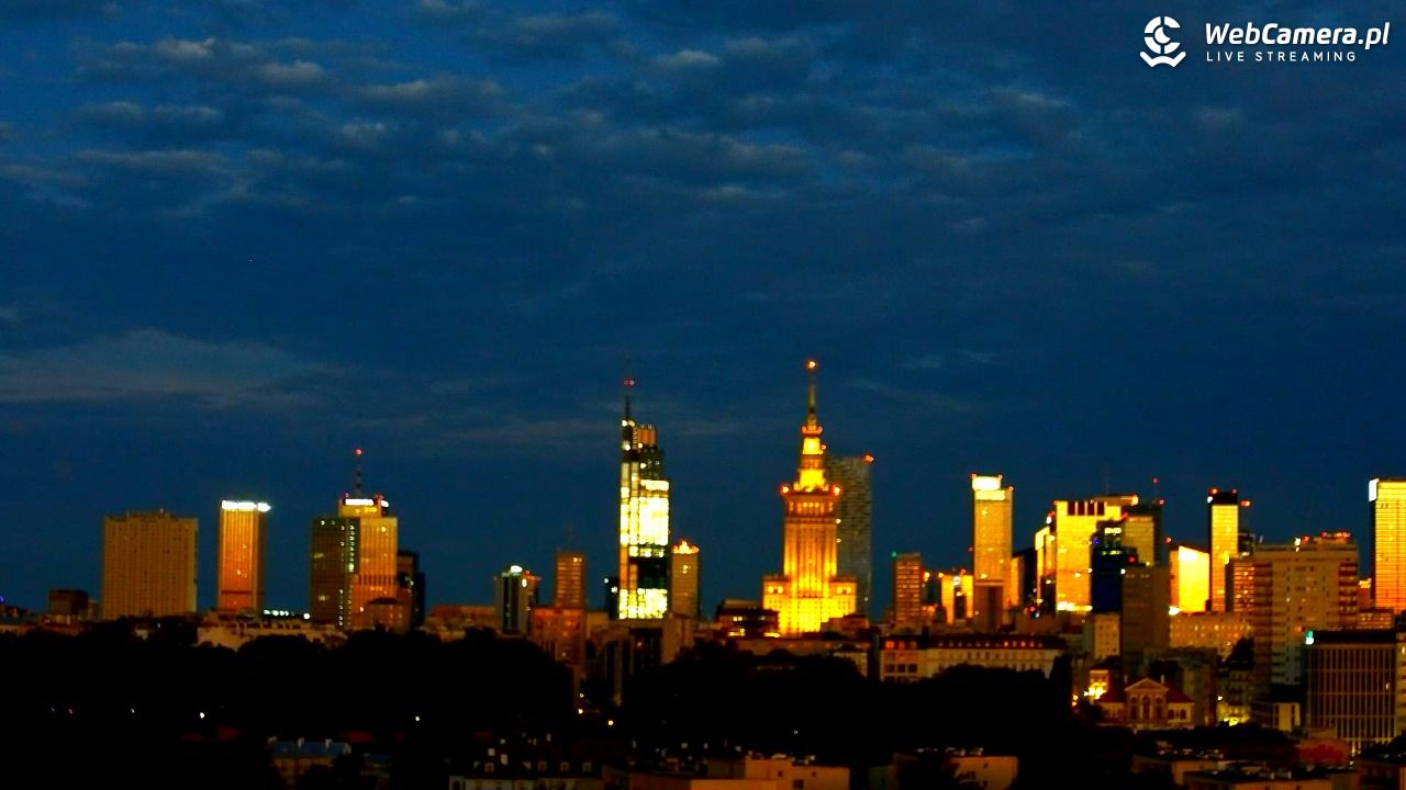 Warszawa - widok na centrum NOWOŚĆ - 20 czerwiec 2026, 03:32
