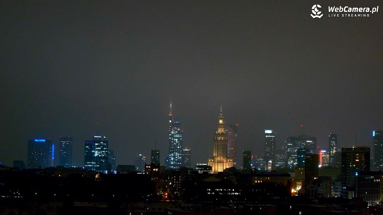 Warszawa - widok na centrum NOWOŚĆ - 23 styczeń 2026, 18:48
