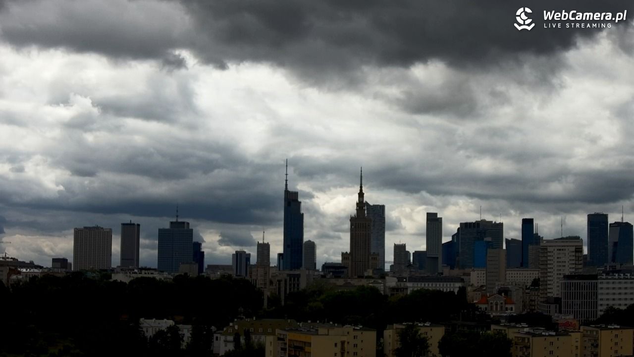 Warszawa - widok na centrum NOWOŚĆ - 27 czerwiec 2025, 13:36