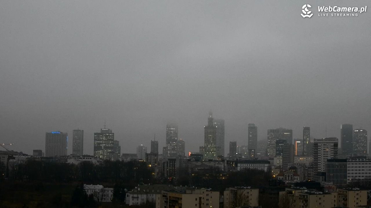 Warszawa - widok na centrum NOWOŚĆ - 15 grudzień 2025, 15:31