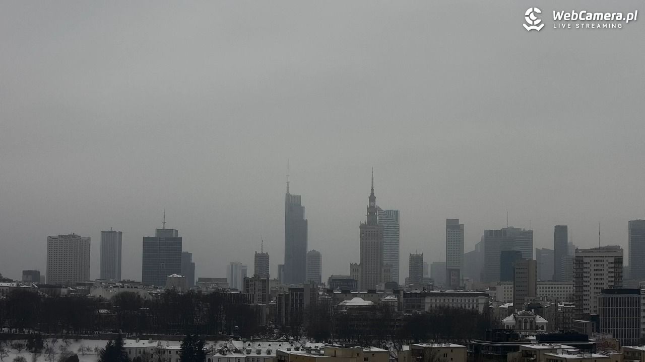 Warszawa - widok na centrum NOWOŚĆ - 25 styczeń 2026, 14:23