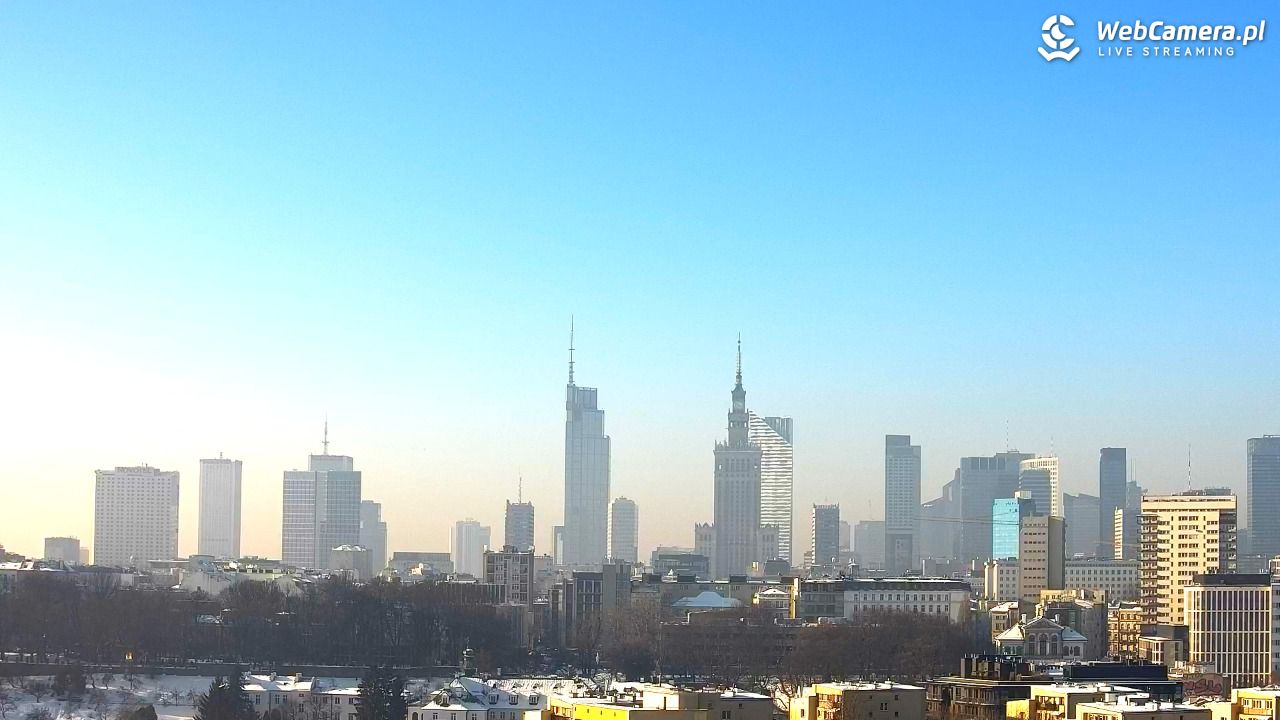 Warszawa - widok na centrum NOWOŚĆ - 22 styczeń 2026, 10:21