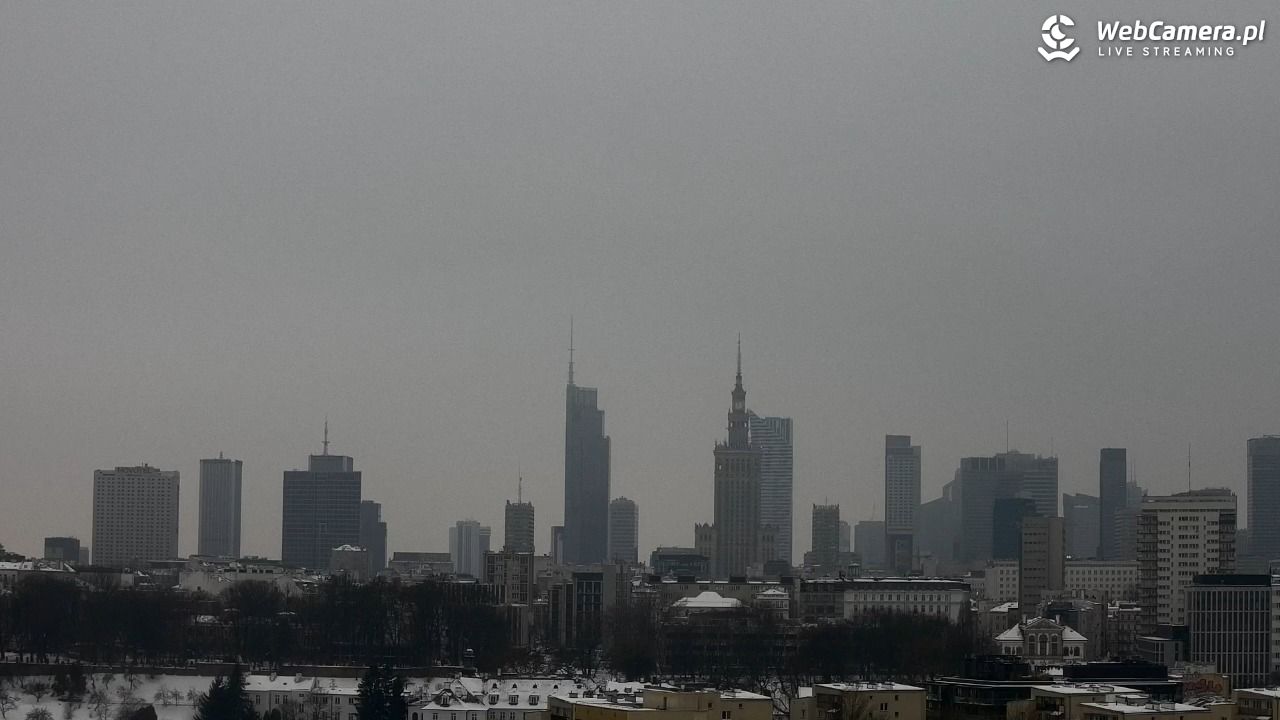 Warszawa - widok na centrum NOWOŚĆ - 25 styczeń 2026, 13:57