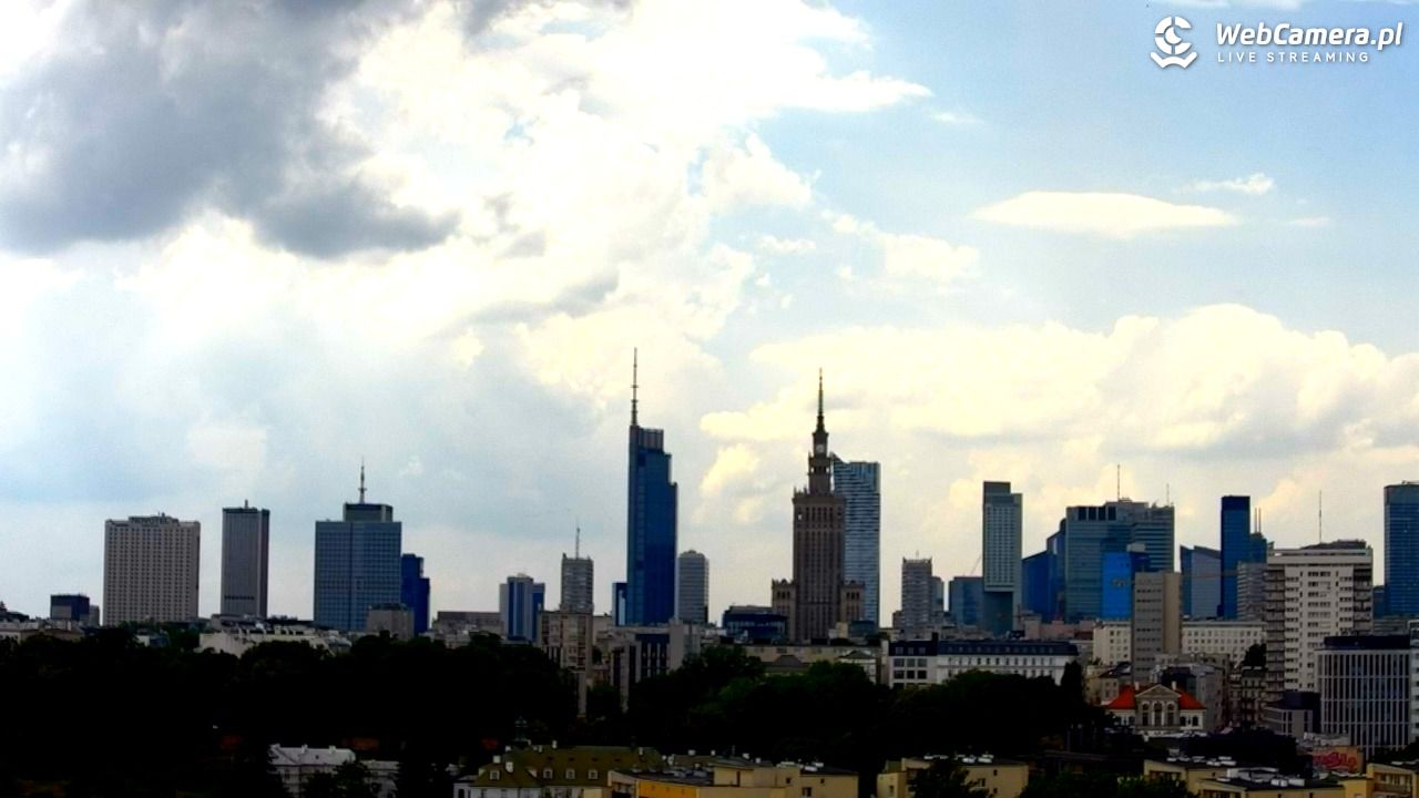 Warszawa - widok na centrum NOWOŚĆ - 21 czerwiec 2026, 12:40