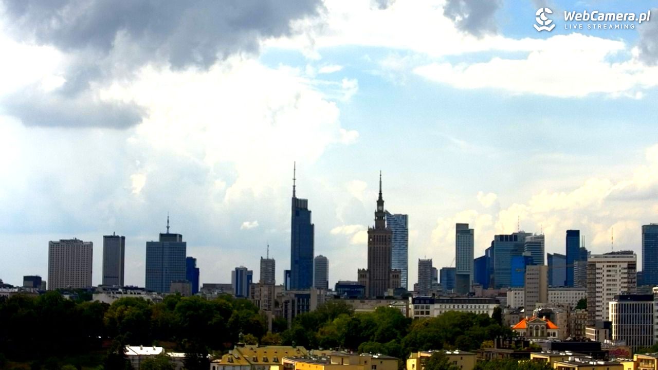 Warszawa - widok na centrum NOWOŚĆ - 21 czerwiec 2026, 12:35