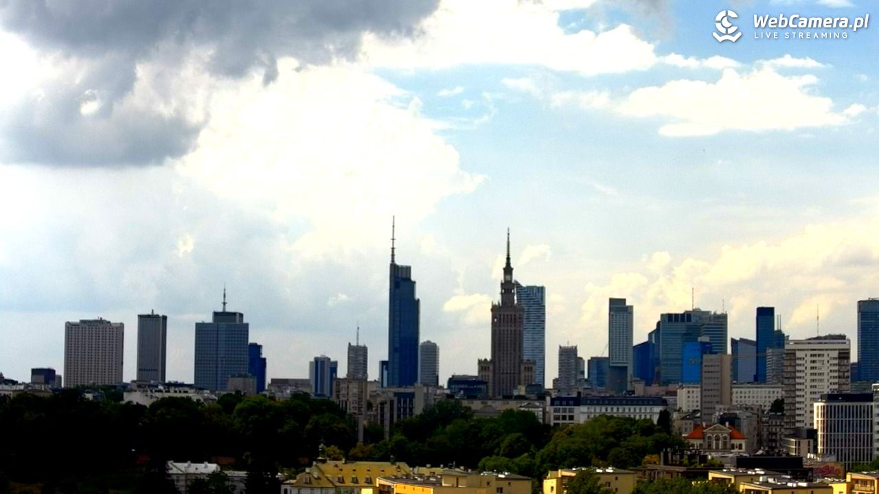 Warszawa - widok na centrum NOWOŚĆ - 21 czerwiec 2026, 12:36