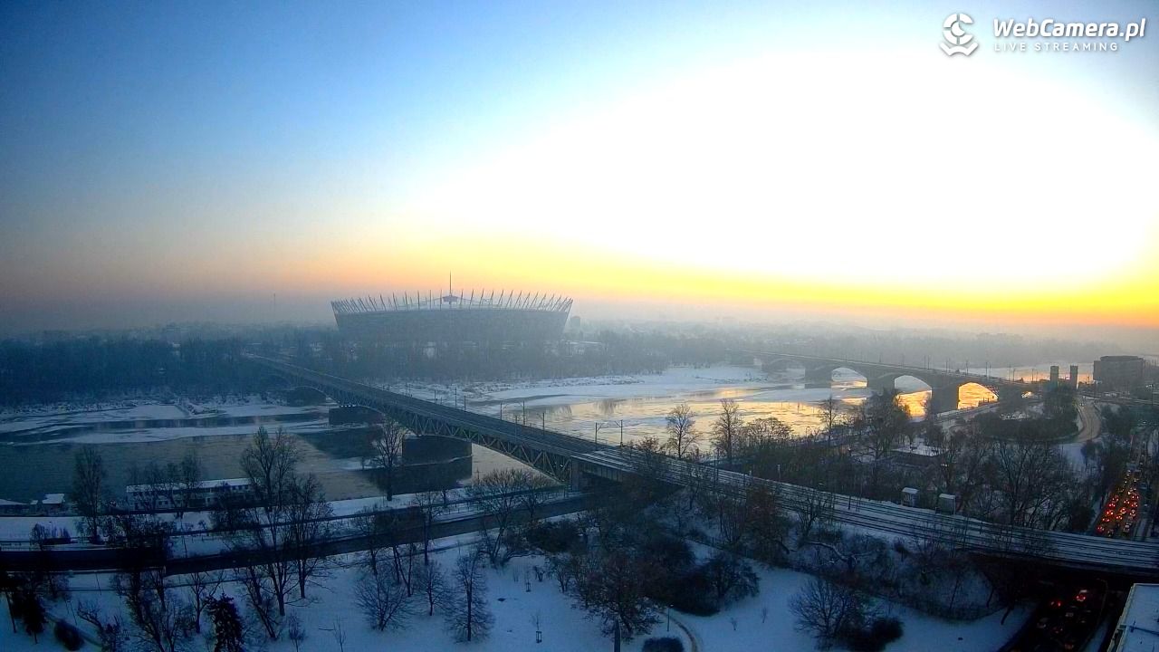 Warszawa - widok na Stadion Narodowy - 21 styczeń 2026, 07:26