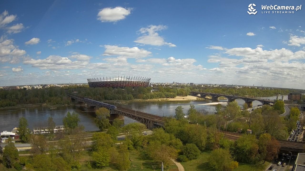 Warszawa - widok na Stadion Narodowy - 24 kwiecień 2026, 13:08