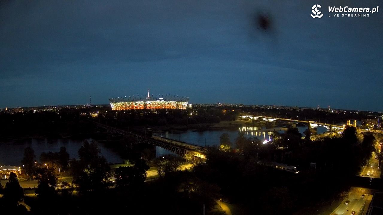 Warszawa - widok na Stadion Narodowy - 03 wresień 2026, 19:50