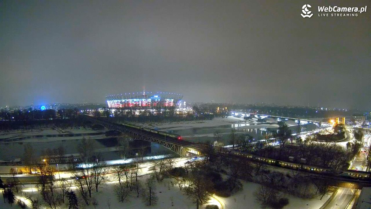 Warszawa - widok na Stadion Narodowy - 22 styczeń 2026, 19:13