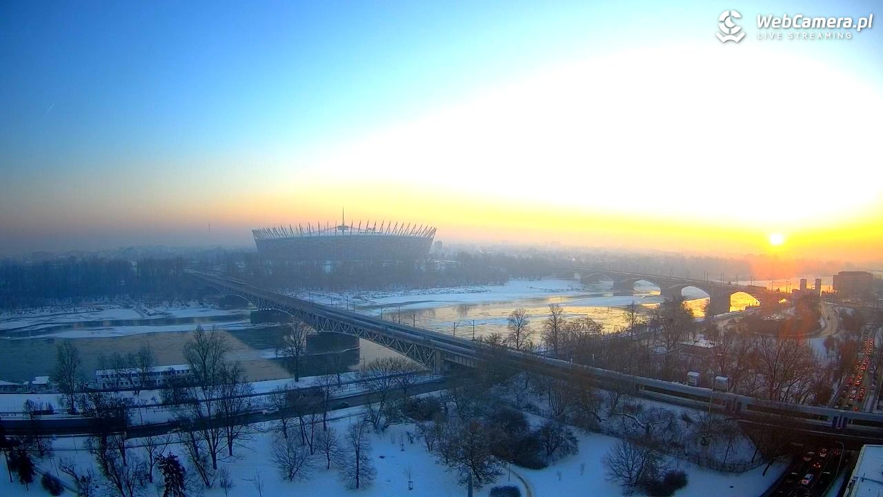 Warszawa - widok na Stadion Narodowy - 21 styczeń 2026, 07:46