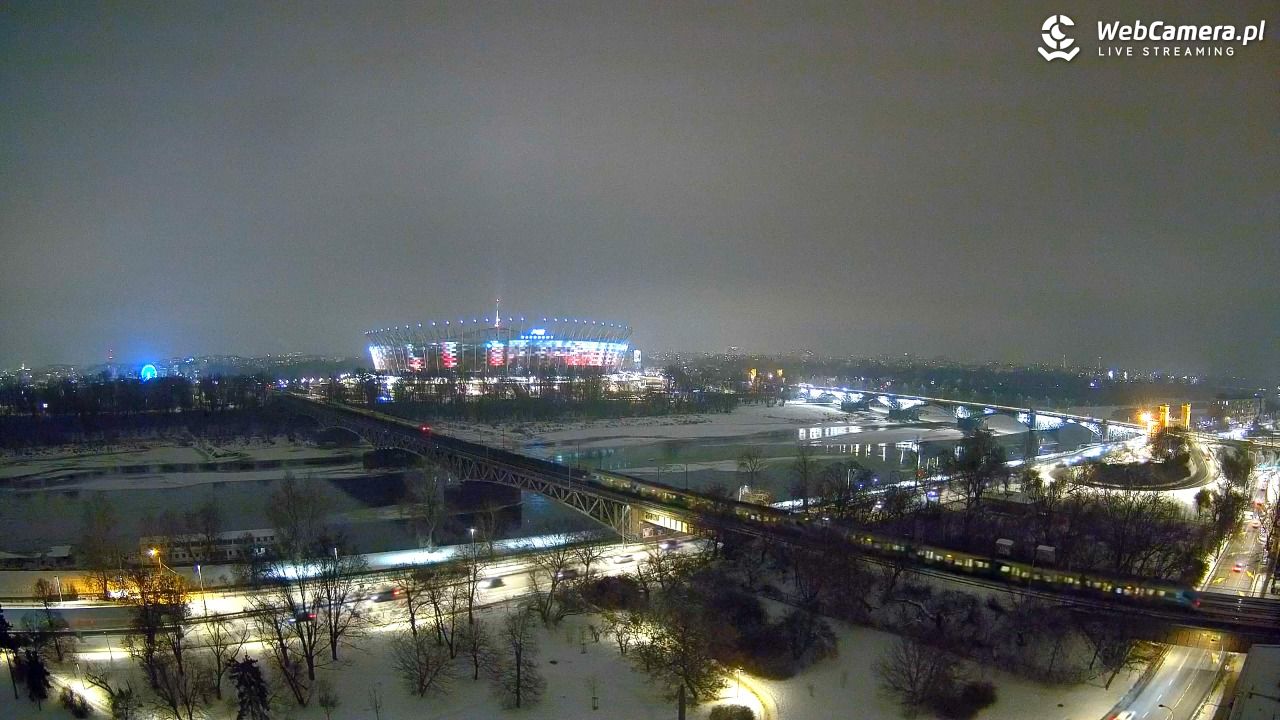 Warszawa - widok na Stadion Narodowy - 22 styczeń 2026, 19:13