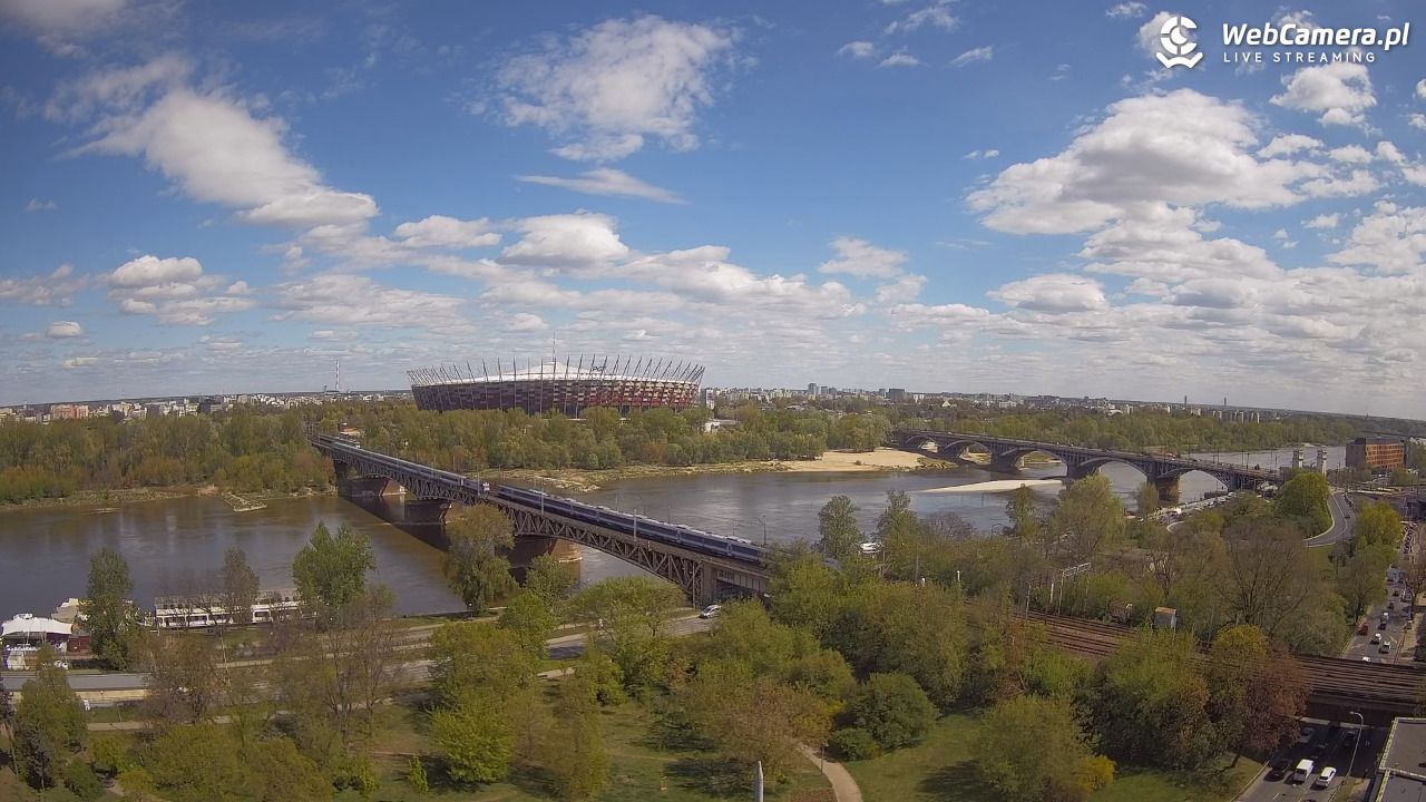 Warszawa - widok na Stadion Narodowy - 24 kwiecień 2026, 13:00