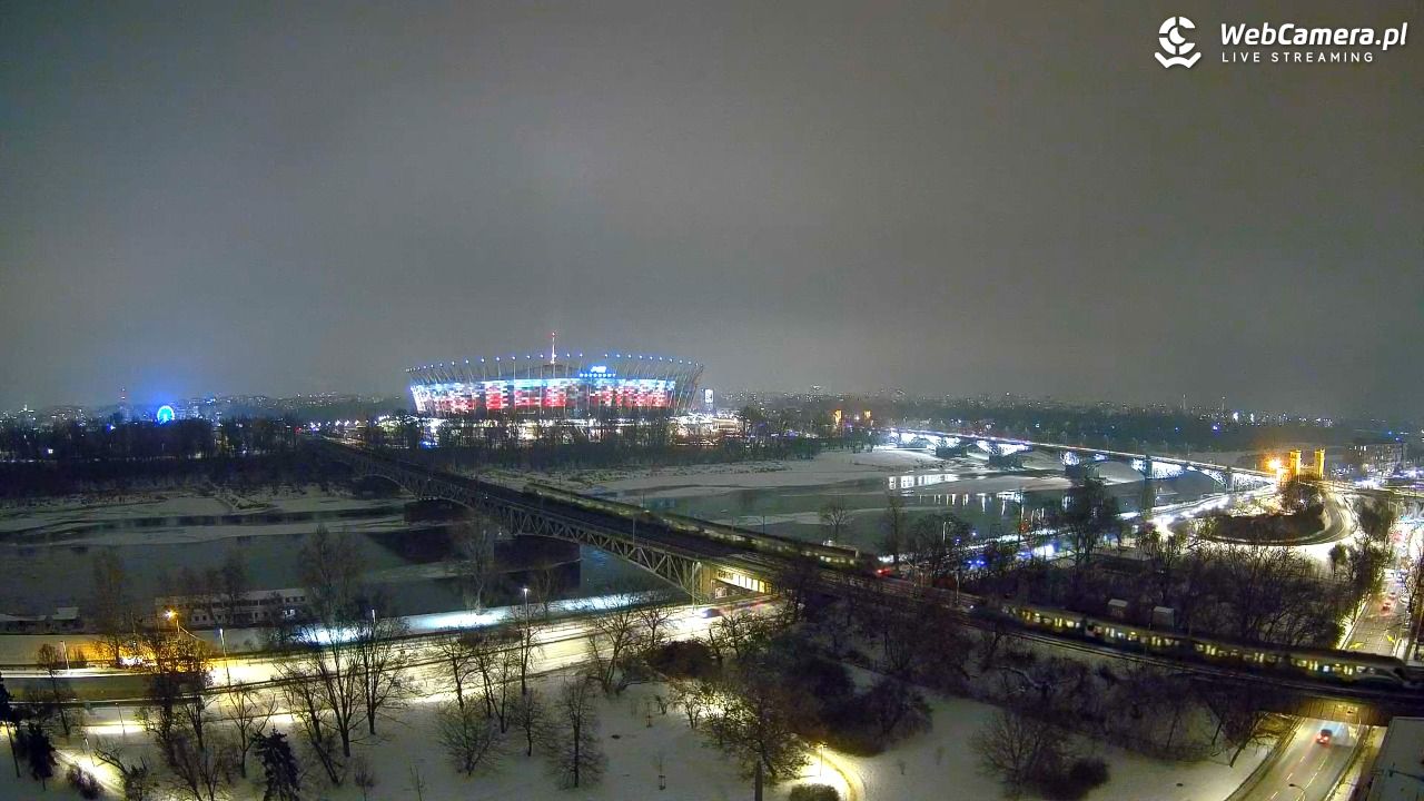 Warszawa - widok na Stadion Narodowy - 22 styczeń 2026, 19:13