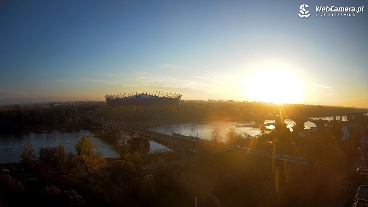 Warszawa - widok na Stadion Narodowy - 23 październik 2026, 05:38