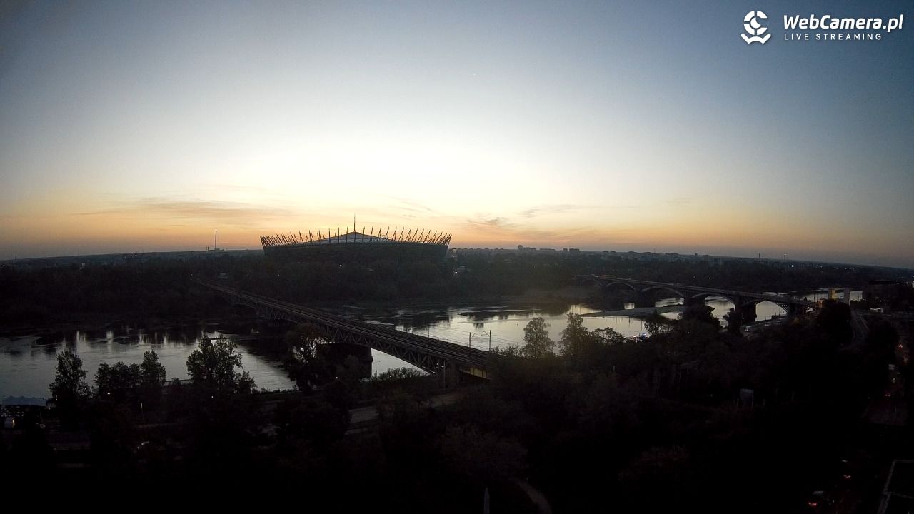 Warszawa - widok na Stadion Narodowy - 09 wresień 2026, 05:45