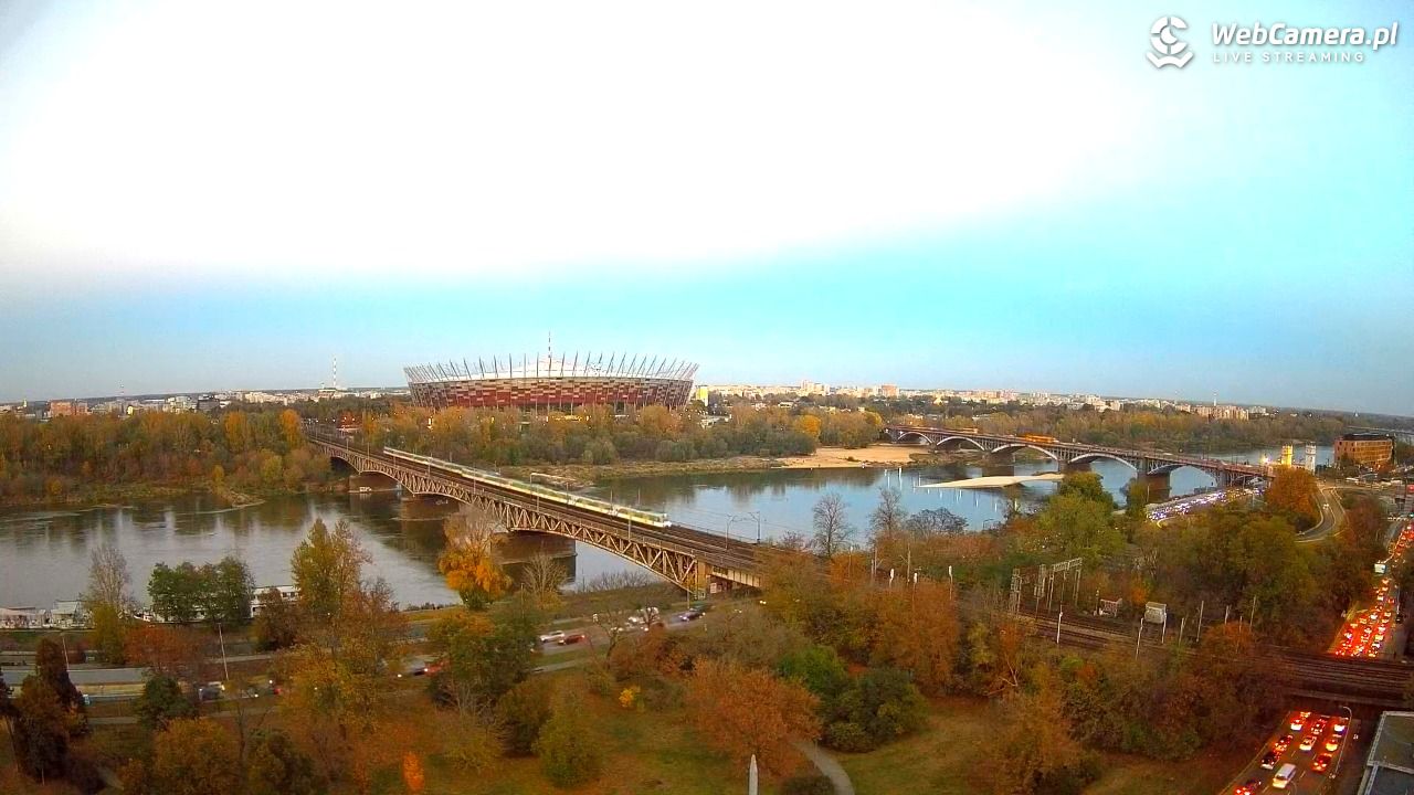 Warszawa - widok na Stadion Narodowy - 21 październik 2025, 17:44