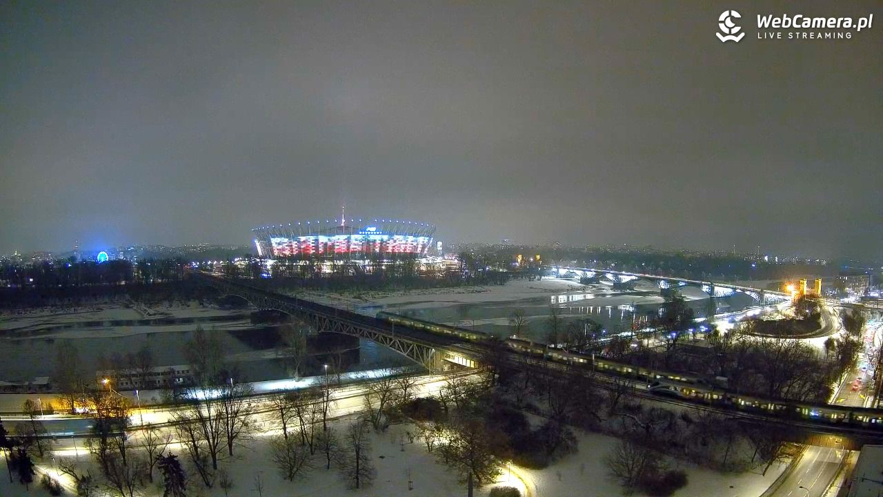Warszawa - widok na Stadion Narodowy - 22 styczeń 2026, 19:13