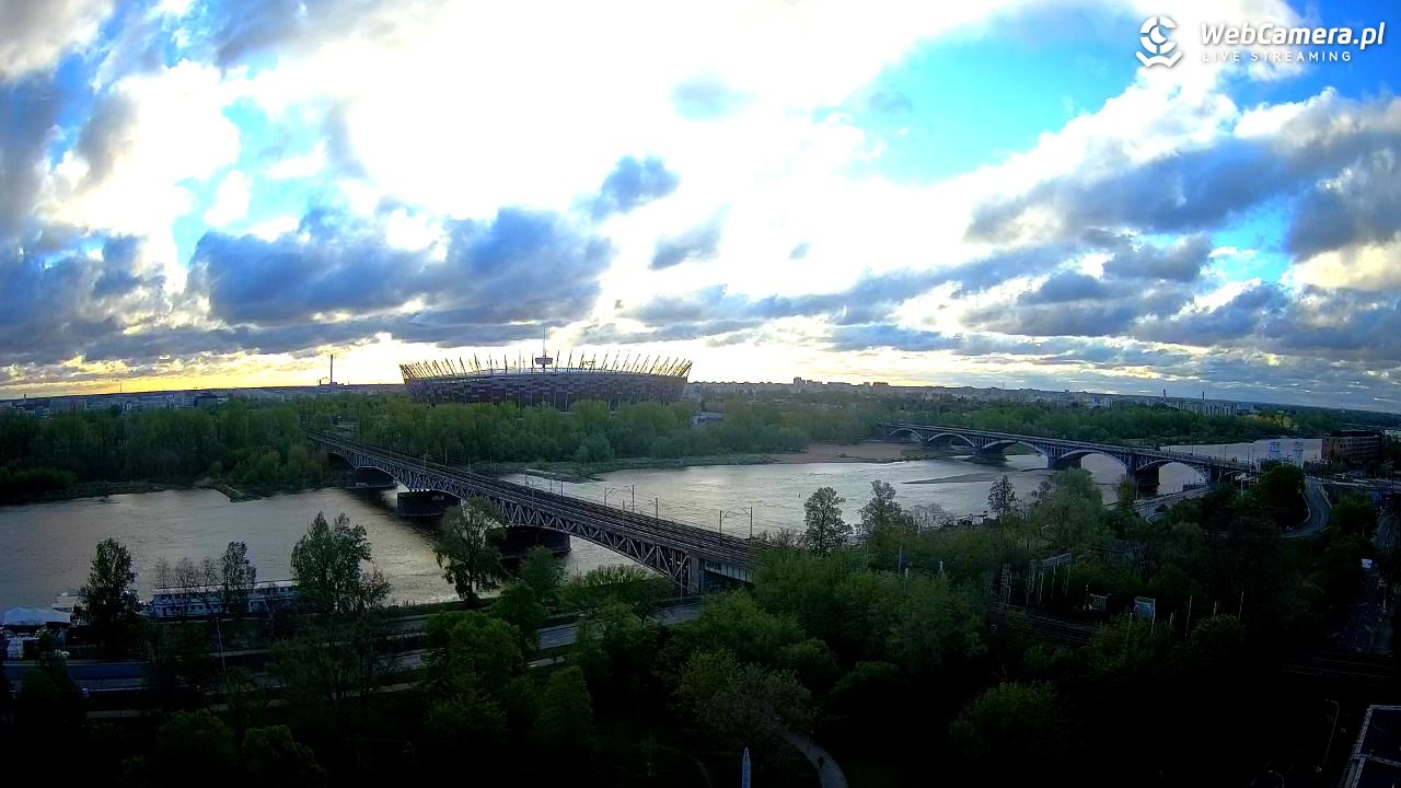 Warszawa - widok na Stadion Narodowy - 26 kwiecień 2026, 06:21